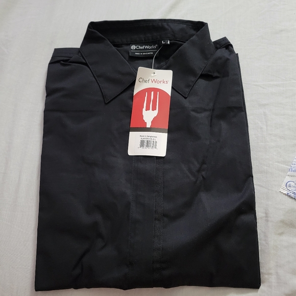 NWT Chef Works Women's Shelby Zip Front Shirt - Picture 9 of 12